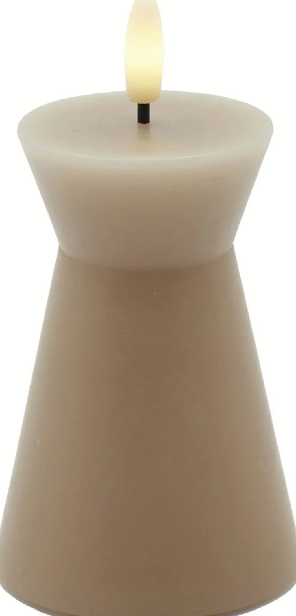 Sirius Stearinlys|Led Stearinlys > Sille Nordic Sculpture Bloklys Kegle LED ?6,7/H10 cm,