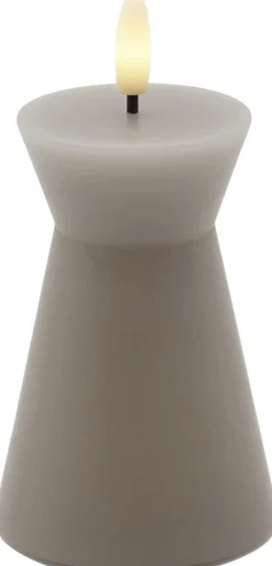 Sirius Stearinlys|Led Stearinlys > Sille Nordic Sculpture Bloklys Kegle LED Ø6,7/H10 cm,