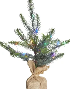 Sale Sirius Bella Juletræ LED H30 cm, Grøn/Multi