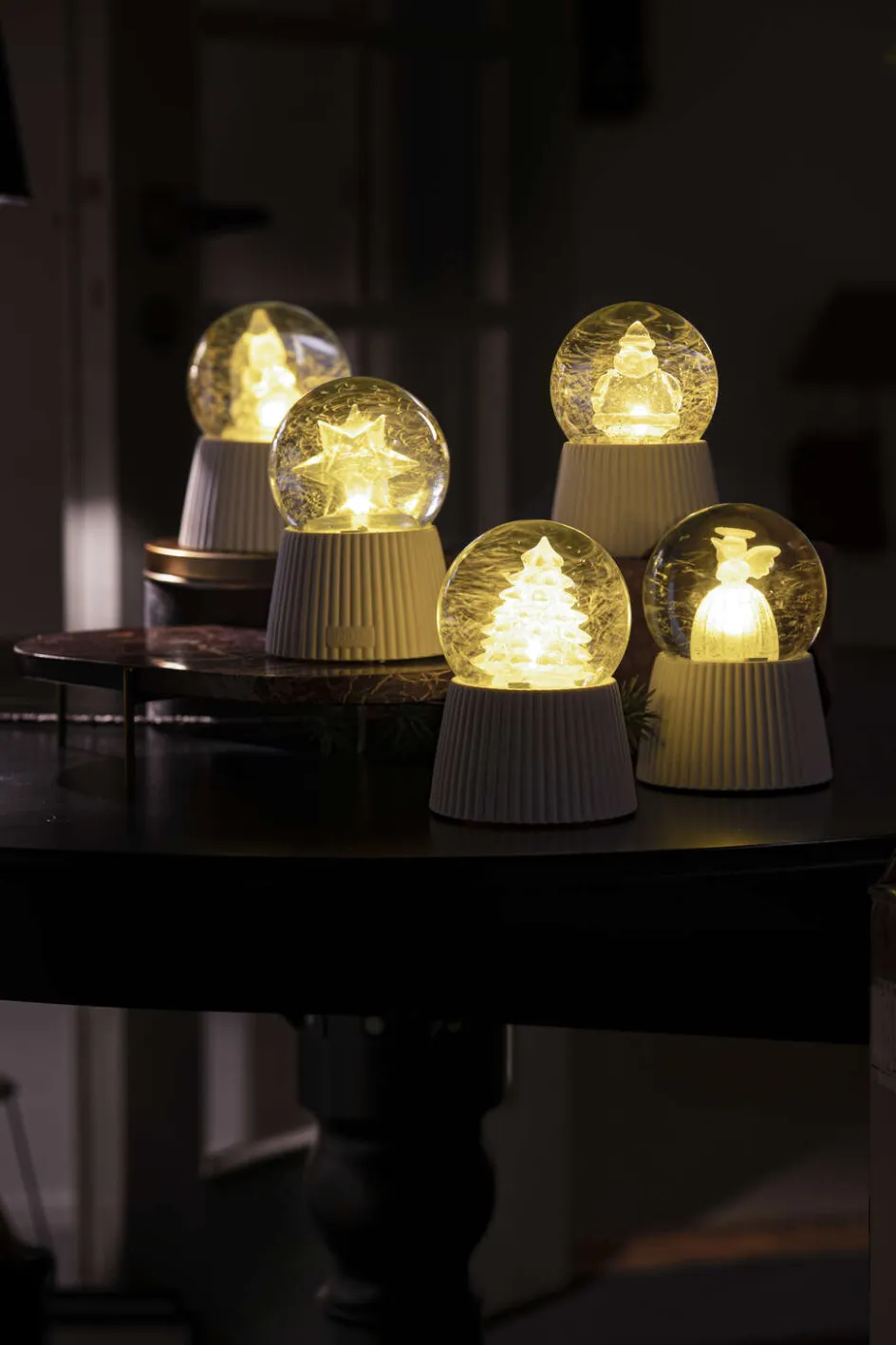 New Sirius Capella Snekugle Stjerne LED H14,5 cm, Hvid
