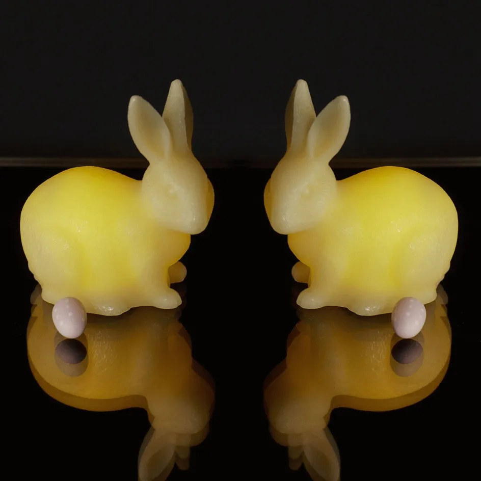 Clearance Sirius Elin Lysdekoration Kanin LED 2 stk. H10,5 cm, Pale Yellow