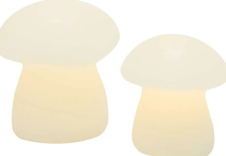 Outlet Sirius Elvina Lysdekoration Svampe LED 2 stk, Hvid
