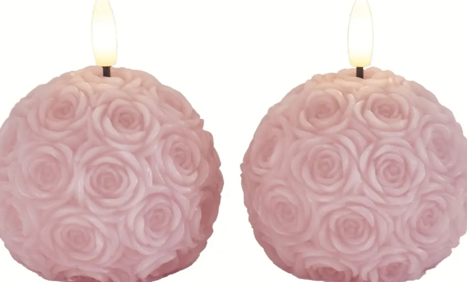 Outlet Sirius Rosalina Kuglelys LED 2 stk. ?8,3/H7 cm, Pink