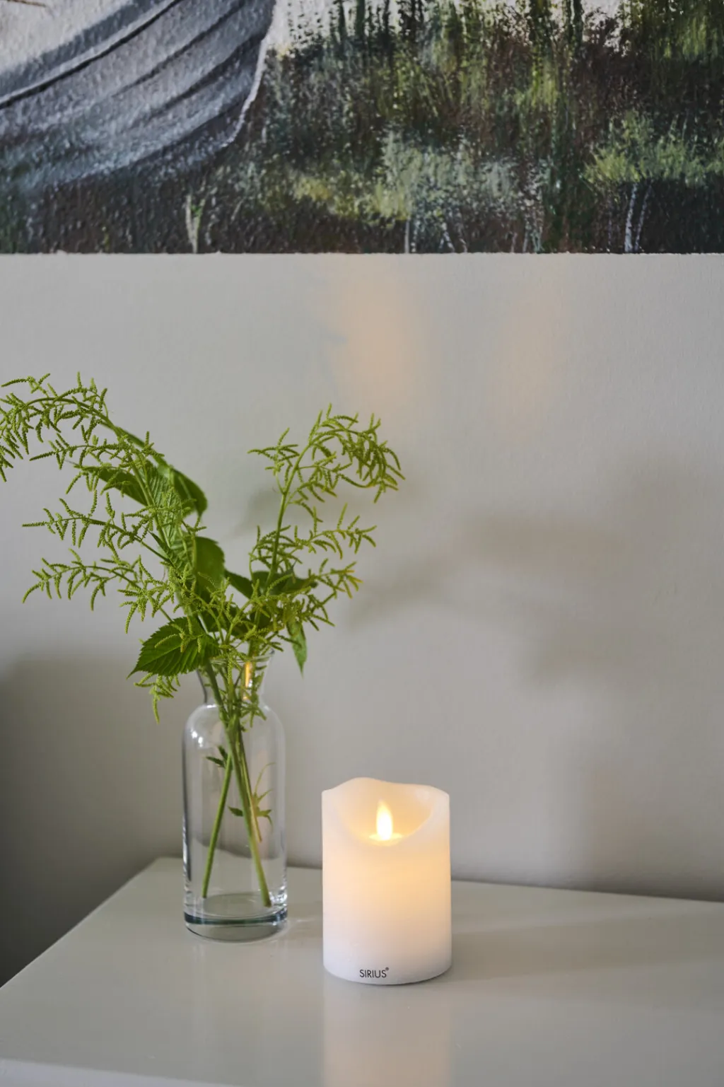 Sirius Stearinlys|Led Stearinlys > Sara Bloklys LED Genopladelig H, Hvid