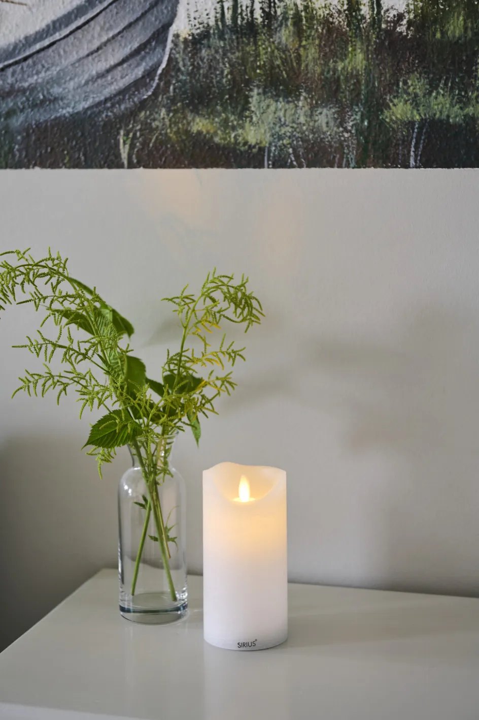 Hot Sirius Sara Bloklys LED Genopladelig H, Hvid