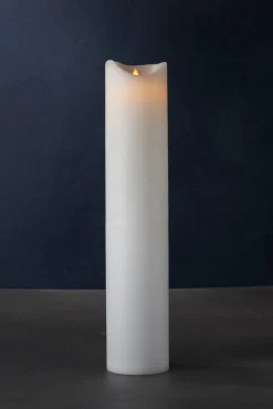 Sirius Stearinlys|Led Stearinlys > Sara Exclusive Bloklys LED H50 cm, Hvid