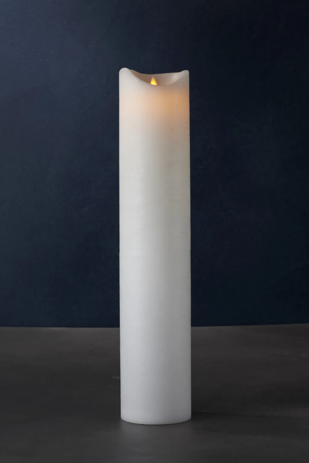 Sirius Stearinlys|Led Stearinlys > Sara Exclusive Bloklys LED H50 cm, Hvid