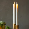 Clearance Sirius Sara Kronelys LED 2 stk. 25 cm, Hvid