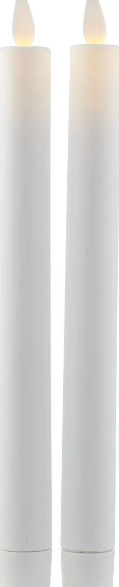 Clearance Sirius Sara Kronelys LED 2 stk. 25 cm, Hvid