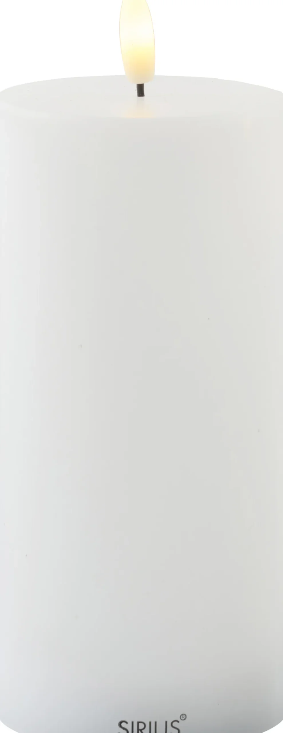 Hot Sille Bloklys LED Genopladelig H, Hvid Stearinlys|Led Stearinlys