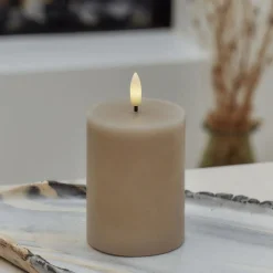 New Sille Bloklys LED ?7,5/H, Stearinlys|Led Stearinlys