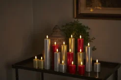 New Sirius Sille Bloklys Mini LED 2 stk. H7 cm, Rød