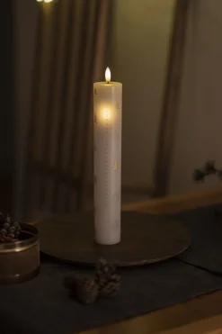 Outlet Sirius Sille Kalenderlys Ø5 cm, Hvid/Guld/Sølv