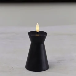 Online Sirius Sille Nordic Sculpture Bloklys Kegle LED ?6,7/H10 cm, Sort