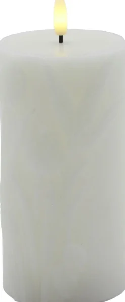 Outlet Sirius Tulisa Bloklys LED ?7,8/H15 cm, Creme