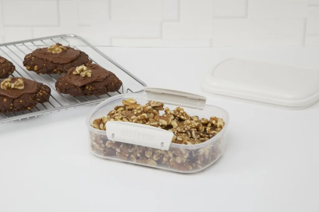 Sistema Opbevaring Til Køkkenet|Madopbevaring > Bake It Opbevaringsboks , Hvid