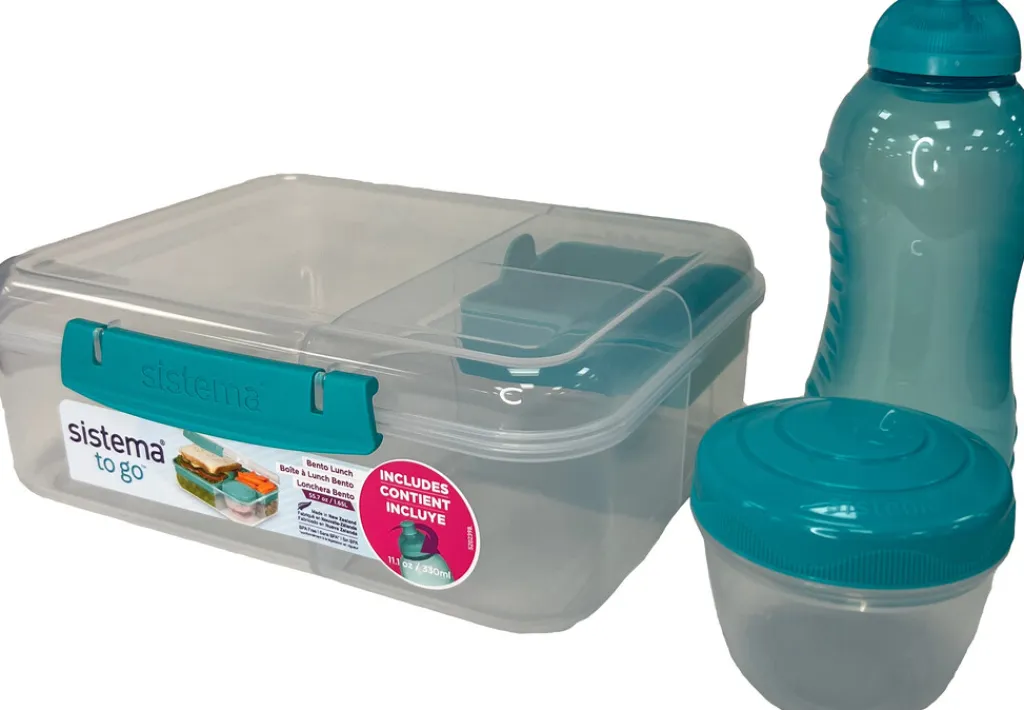 Sistema Opbevaring Til Køkkenet|Madkasser Og -Poser > Bento Lunch To Go Madkassesæt, Minty