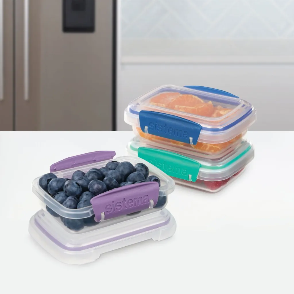 Klip It Opbevaringsboks , Ocean Blue/Minty Teal/Misty Purple Opbevaring Til Køkkenet|Madopbevaring