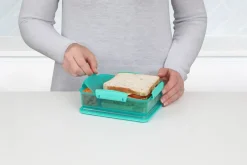 Outlet Lunch Snack Attack Madkasse 975 ml, Grøn Opbevaring Til Køkkenet|Madkasser Og -Poser