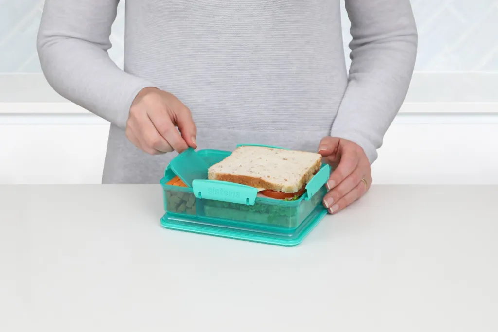 Outlet Lunch Snack Attack Madkasse 975 ml, Grøn Opbevaring Til Køkkenet|Madkasser Og -Poser