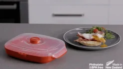 Sistema Madlavning I Mikrobølgeovn > Microwave Bacon & Egg, Rød