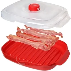 Sale Microwave Easy Bacon, Rød Madlavning I Mikrobølgeovn