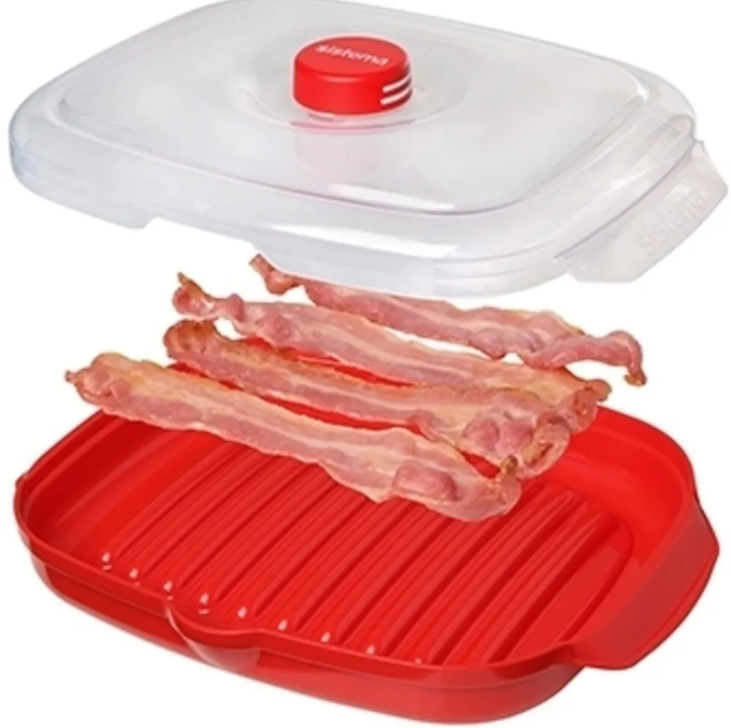 Sale Microwave Easy Bacon, Rød Madlavning I Mikrobølgeovn