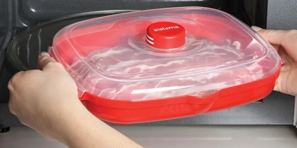 Sale Microwave Easy Bacon, Rød Madlavning I Mikrobølgeovn