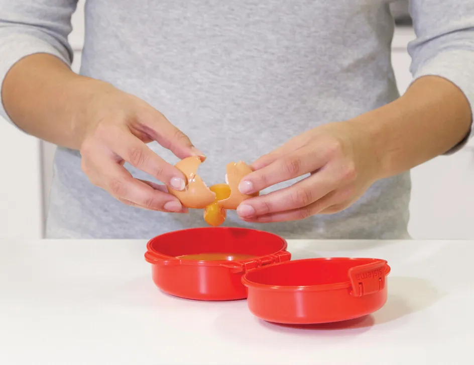 Discount Sistema Microwave Easy Eggs 271 ml, Rød