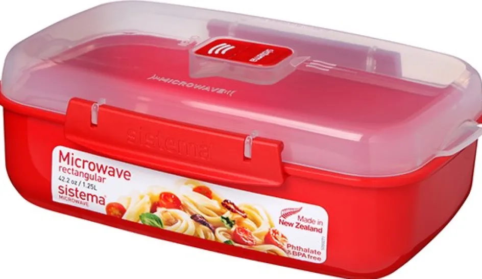 Best Sistema Microwave Rektangulær Bøtte , Rød