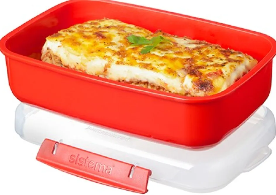 Best Sistema Microwave Rektangulær Bøtte , Rød