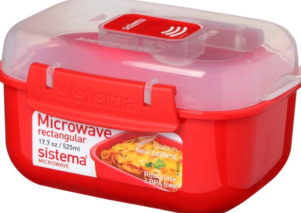 Discount Microwave Rektangulær Bøtte , Rød Madlavning I Mikrobølgeovn