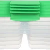 Hot Nest It Meal Prep Opbevaringsboks m. 2 Rum 5 stk. 870 ml, Leaf Green Opbevaring Til Køkkenet|Madopbevaring