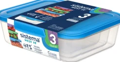 Sale Nest It Meal Prep Opbevaringsbokse 3 stk, Multifarvet Opbevaring Til Køkkenet|Madopbevaring