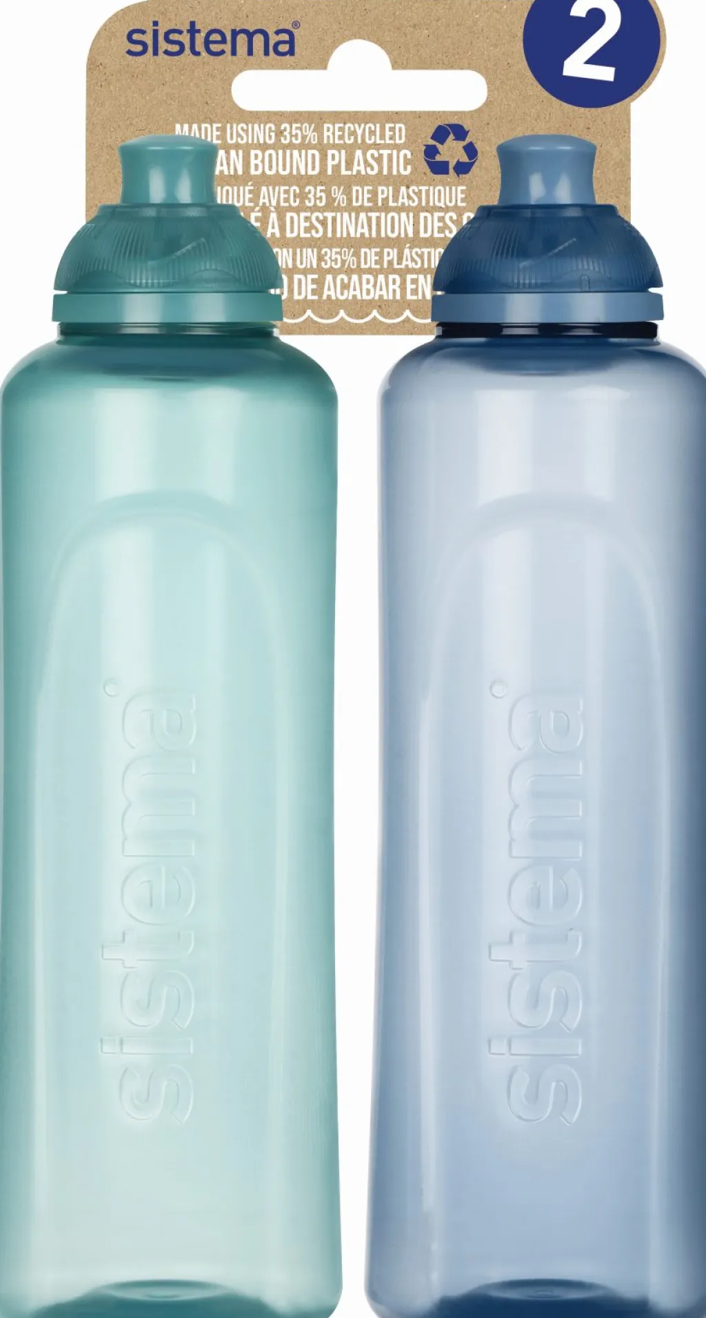 Sistema Termoflasker Og Drikkedunke|Opbevaring Til Køkkenet > Ocean Bound Drikkedunk 2 stk. 480 ml, Teal Stone/Mountain Blue
