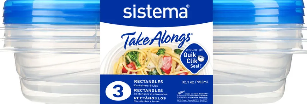 Best Take Alongs Opbevaringsboks 3 stk. 950 ml, Royal Blue Opbevaring Til Køkkenet|Madopbevaring