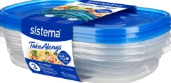 Best Take Alongs Opbevaringsboks 3 stk. 950 ml, Royal Blue Opbevaring Til Køkkenet|Madopbevaring