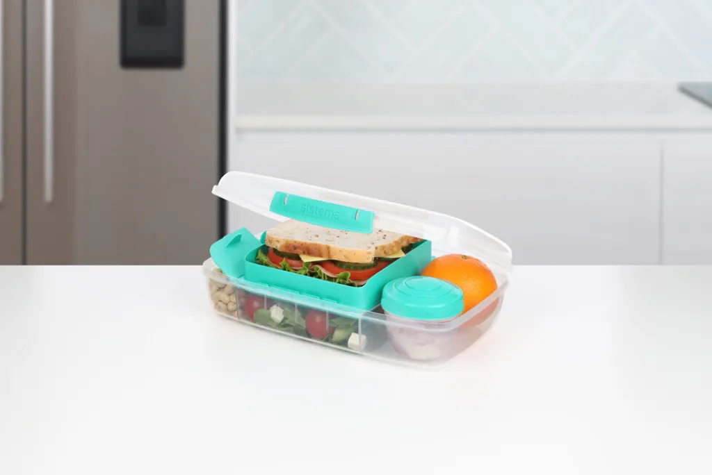 Sistema Opbevaring Til Køkkenet|Madkasser Og -Poser > To Go Bento Madkasse , Minty Teal