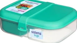 Sale To Go Madkasse m. Bæger 1,1 L, Minty Teal Opbevaring Til Køkkenet|Madkasser Og -Poser