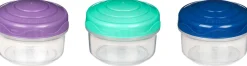 Clearance To Go Mini Bites 3 stk. 130 ml, Minty Teal Opbevaring Til Køkkenet|Madkasser Og -Poser