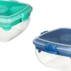 Clearance Sistema To Go Salatboks 2 stk. 1,1 L , Ocean Blue/Minty Teal