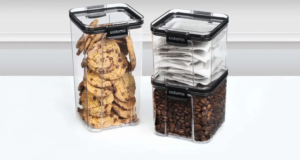 Sistema Opbevaring Til Køkkenet|Madopbevaring > Ultra Pantry Sampak 3 stk, Sort