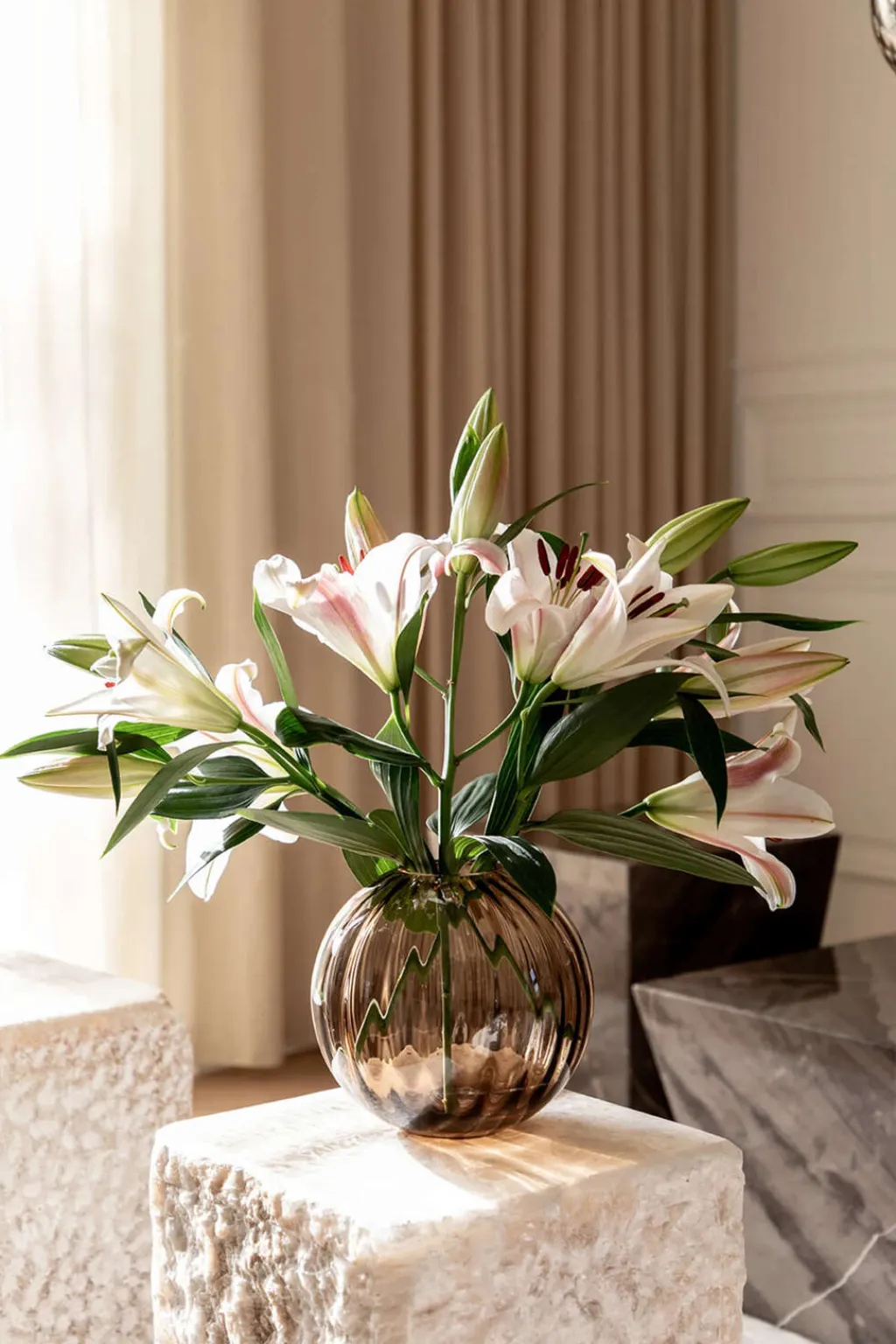 Discount Sadie Line Vase H, Stue|Vaser
