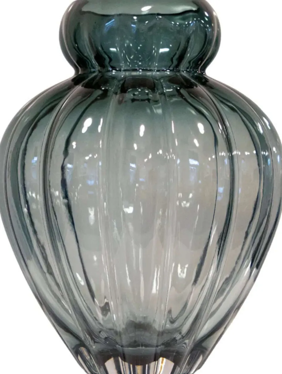 Clearance Specktrum Audrey Vase H, Petrol Blue