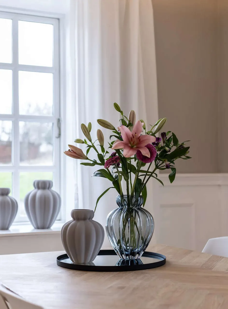 New Specktrum Audrey Vase H, Petrol Blue