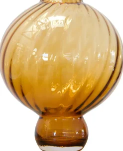 Clearance Specktrum Meadow Swirl Vase H, Amber