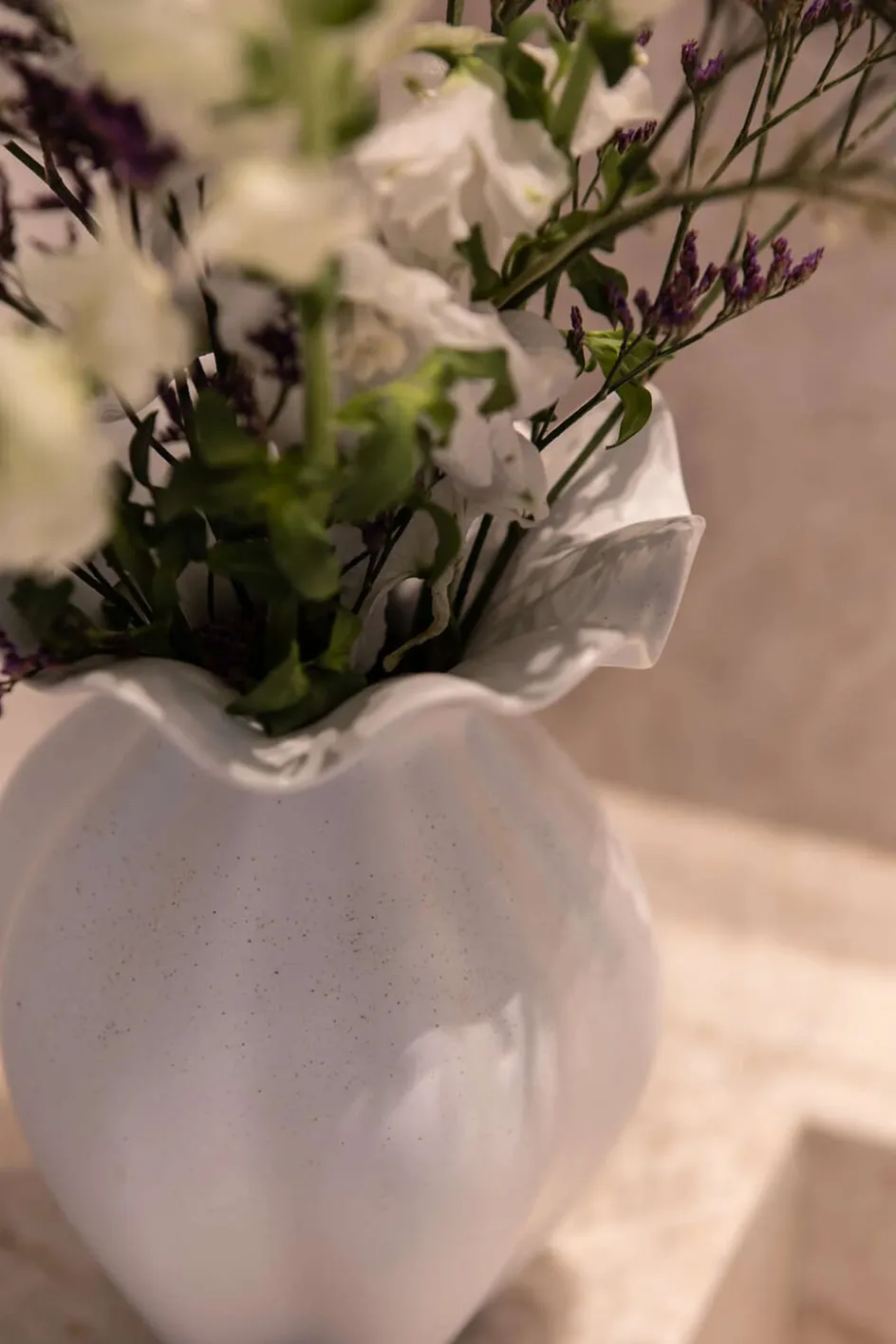 New Specktrum Nellie Vase H, Off White