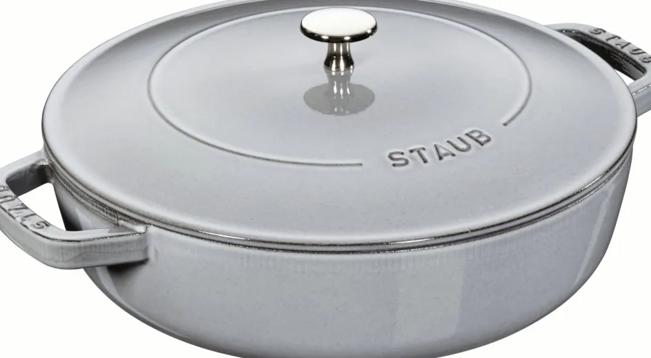 Clearance Staub Braisers Chistera Sautepande 28 cm, Grafitgrå