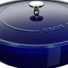 Clearance Staub Braisers Chistera Sautepande 24 cm, Mørkeblå