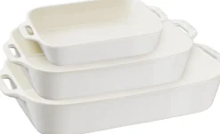 New Staub Ceramic by Ovnfast Fadssæt 3 stk, Elfenben-Hvid